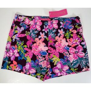 Lilly Pulitzer Floral Women's Shorts - Pink and Blue